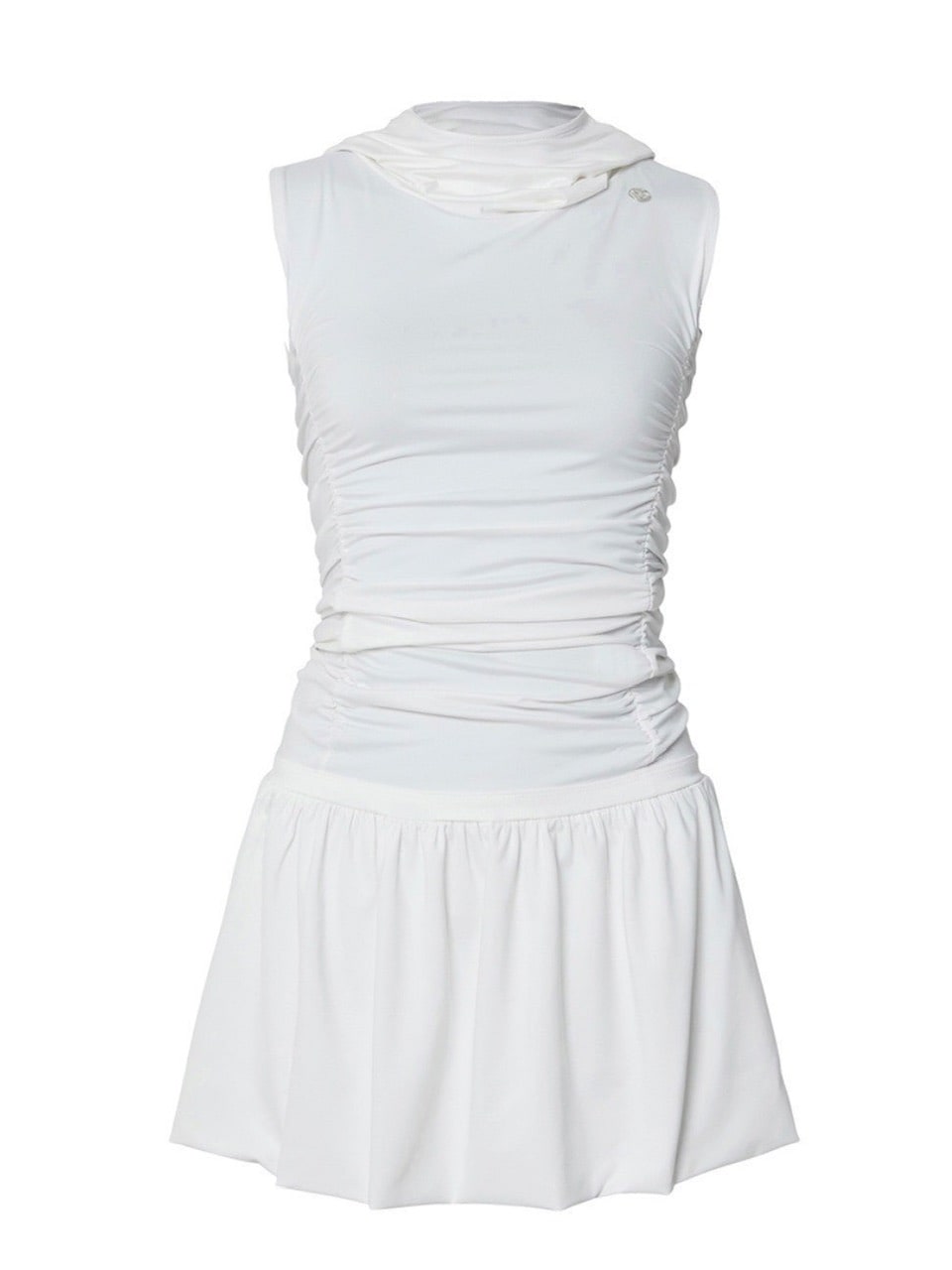 【FLAREUP】Hooded High Neck Dress