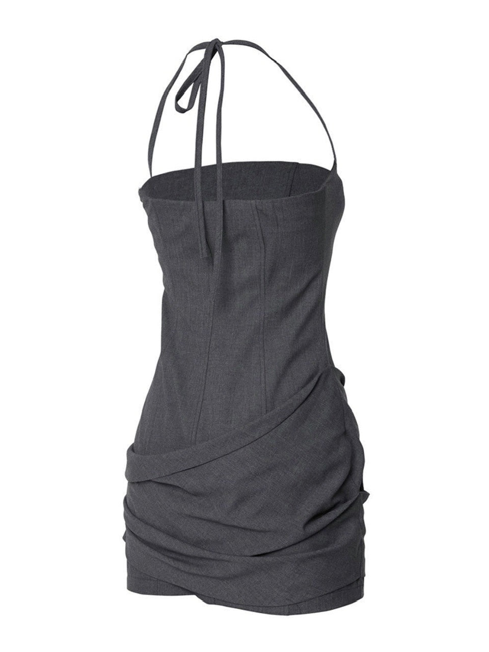 【FLAREUP】Asymmetrical Draped Dress