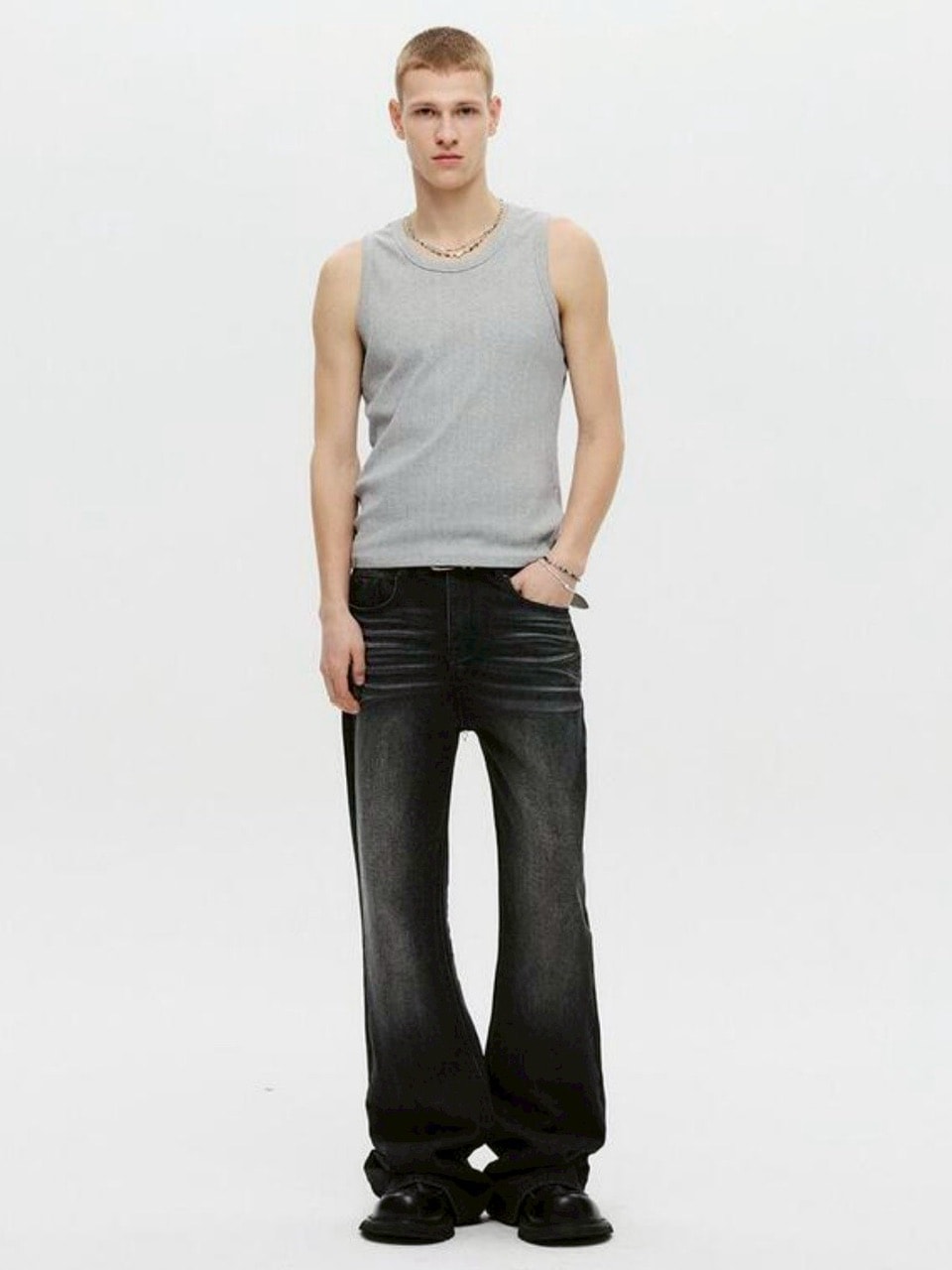 【DNSR】Signature Flare Denim Pants