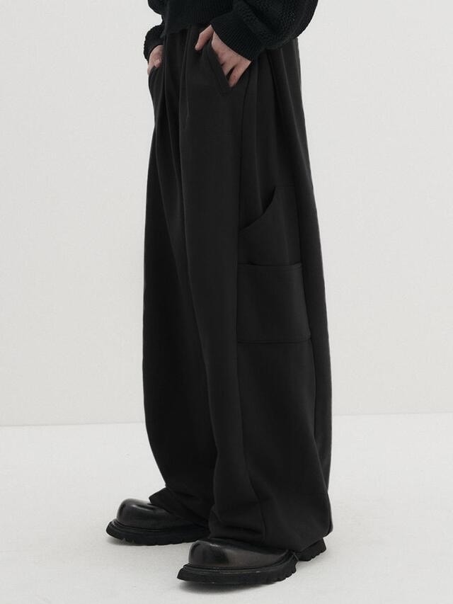 【DNSR】Side Pintuck Cargo Sweatpants