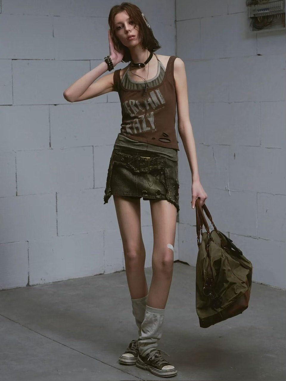 【Cest Nous】Brown Two-Piece Camisole