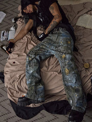 【DND4DES】GEMS ROTTEN DISTRESSED FLARED JEANS