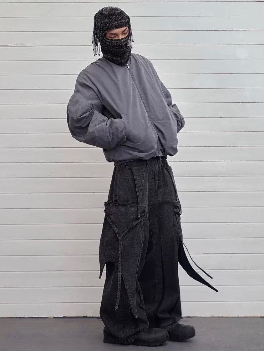 【DND4DES】MULTI-LAYERED DECONSTRUCTED CARGO JEANS