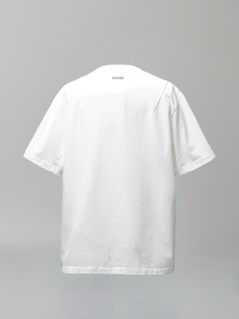 【CHIKASHITSU PLUS HIGH】Destroy skull cat T-shirt (white)