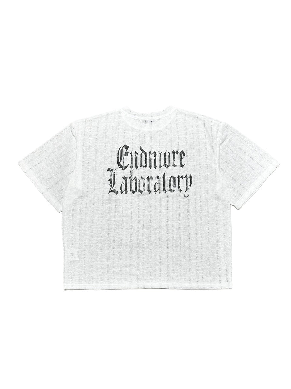 受注制【Never mind the XU】see-through short sleeve (4color) / 【ネバーマインドザエックスユー】シースルー半袖トップス