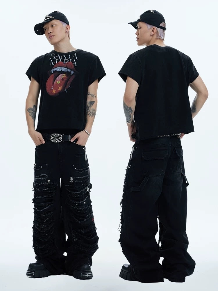 【DND4DES】JEWELED LUMBERJACK PANTS