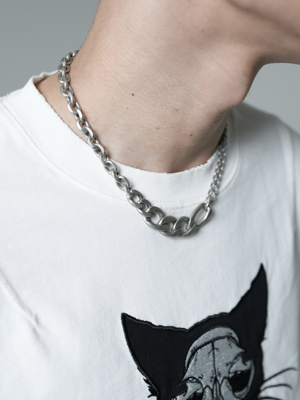 【CHIKASHITSU PLUS HIGH】Dual chain necklace