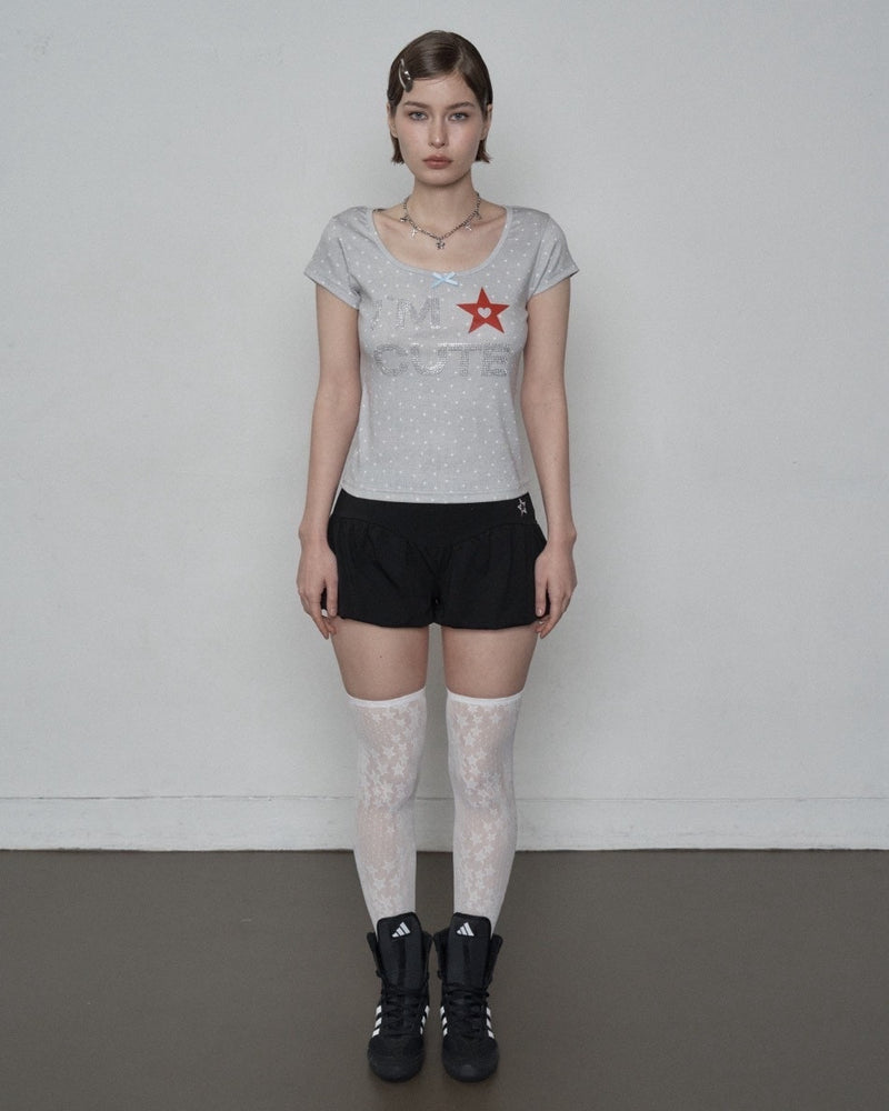 【SETUP‐EXE】I'M CUTE TOP / 【セットアップエグゼ】アイムキュート半袖Tシャツ