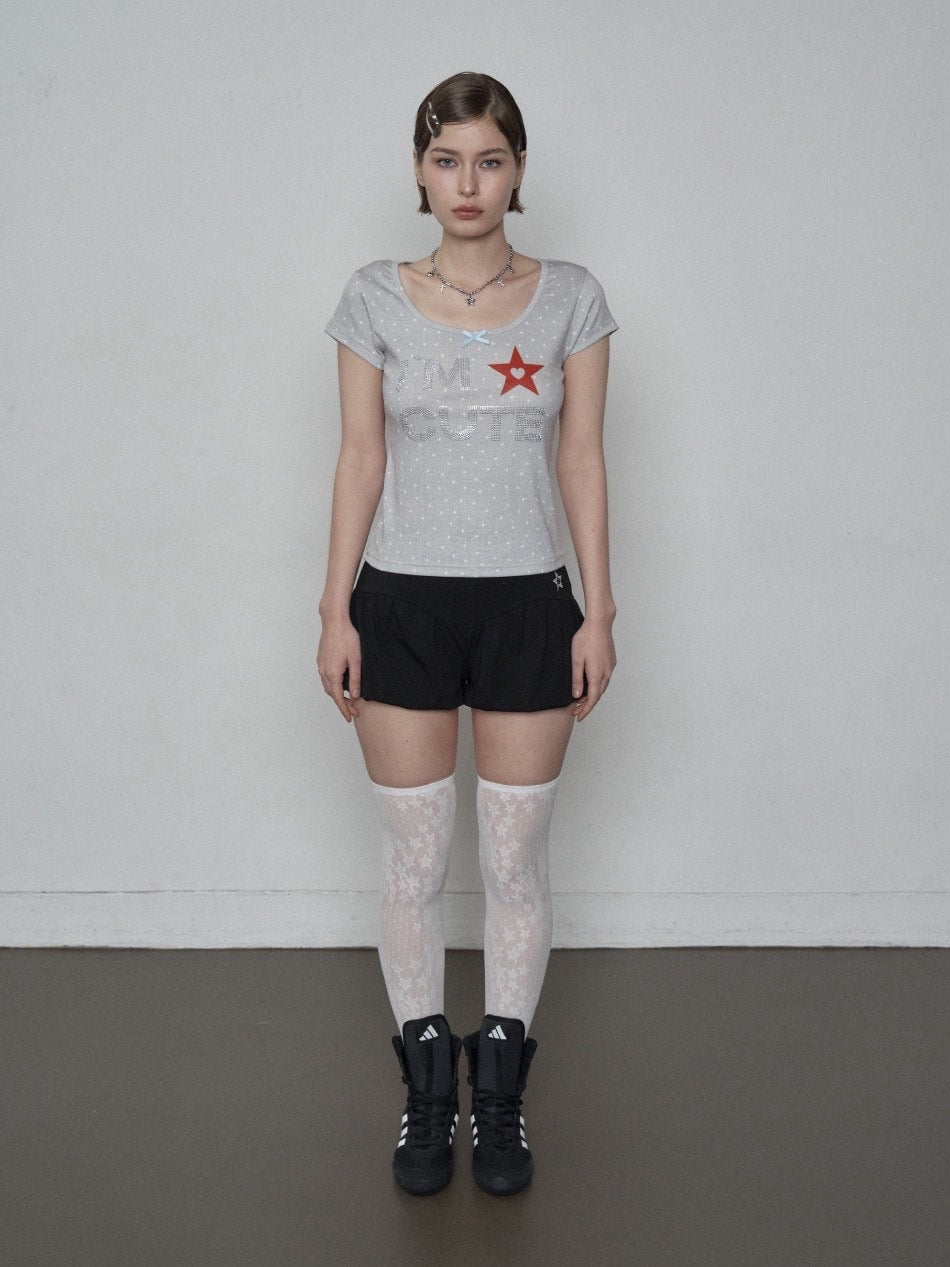 【SETUP‐EXE】I'M CUTE TOP / 【セットアップエグゼ】アイムキュート半袖Tシャツ