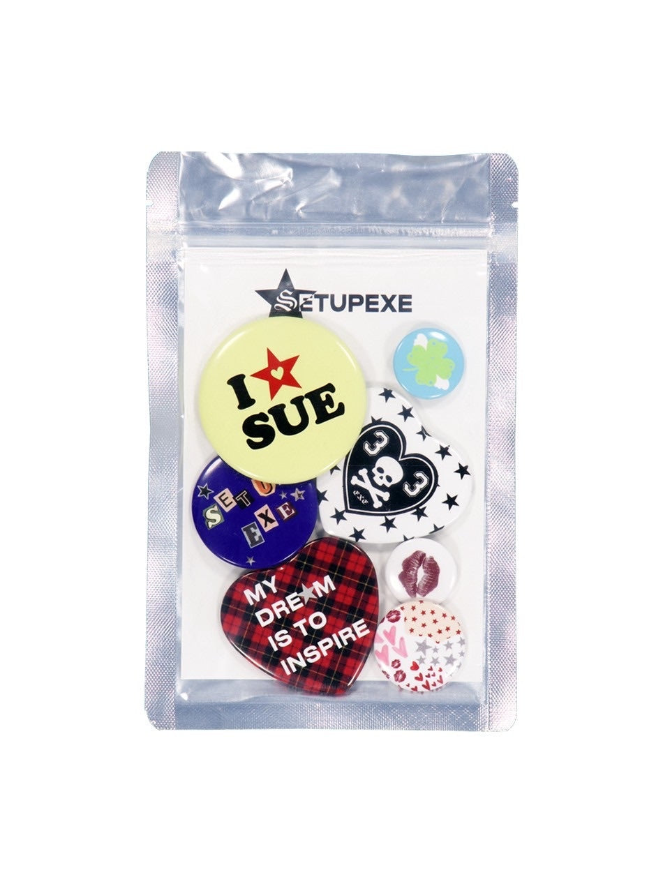 SETUP‐EXE】PUNK BUTTON BADGE SET / 【セットアップエグゼ】パンク