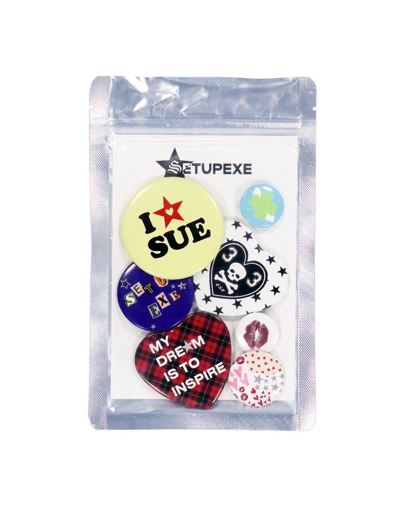 【SETUP‐EXE】PUNK BUTTON BADGE SET / 【セットアップエグゼ】パンクボタンバッジセット
