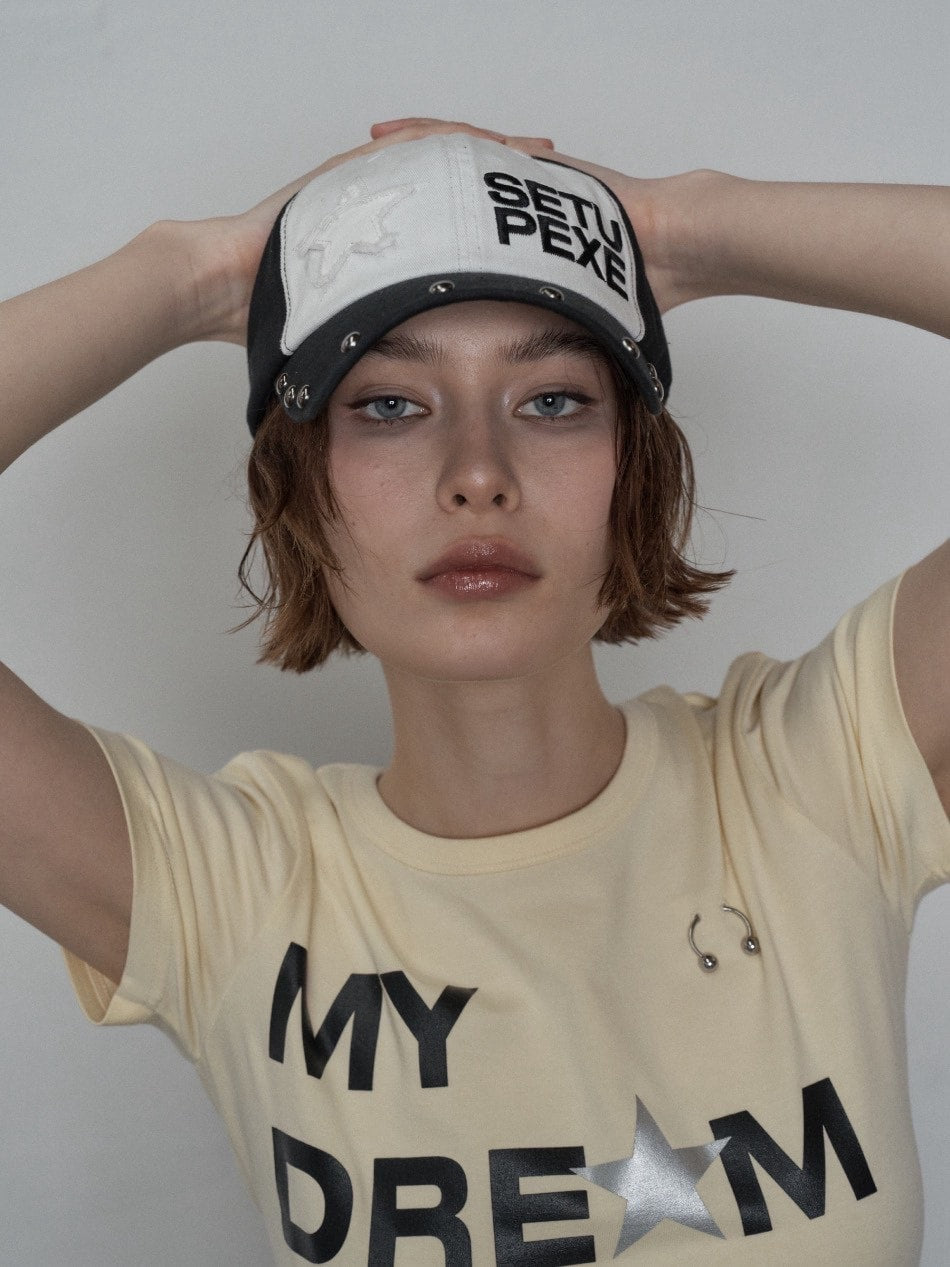 【SETUP‐EXE】STUDDED LOGO BALL CAP / 【セットアップエグゼ】スタッズロゴボールキャップ