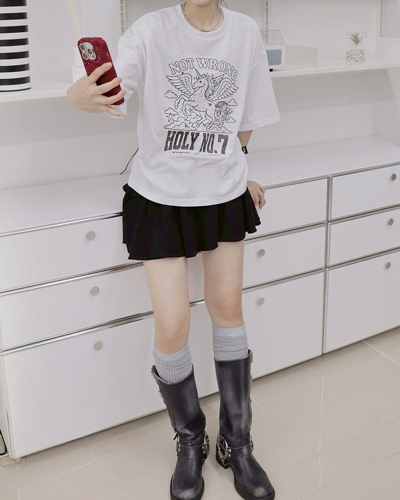 【HOLY NUMBER 7】Graphics Archive Short Sleeve T-Shirt 4 / 【ホーリーナンバー セブン】グラフィックアーカイブ半袖Tシャツ