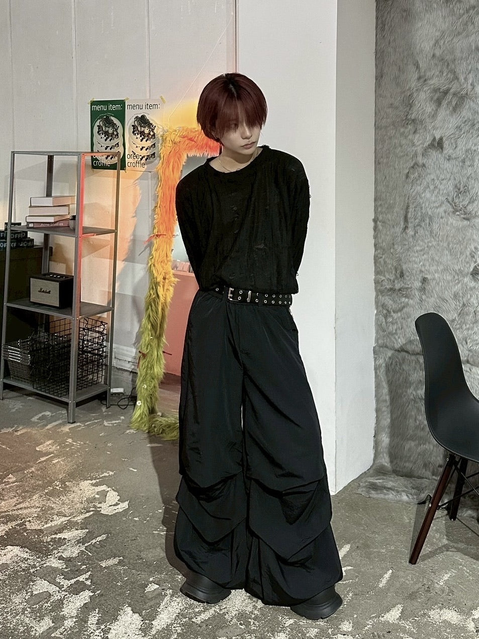 国際配送【LUV CODE】double eyelet belt