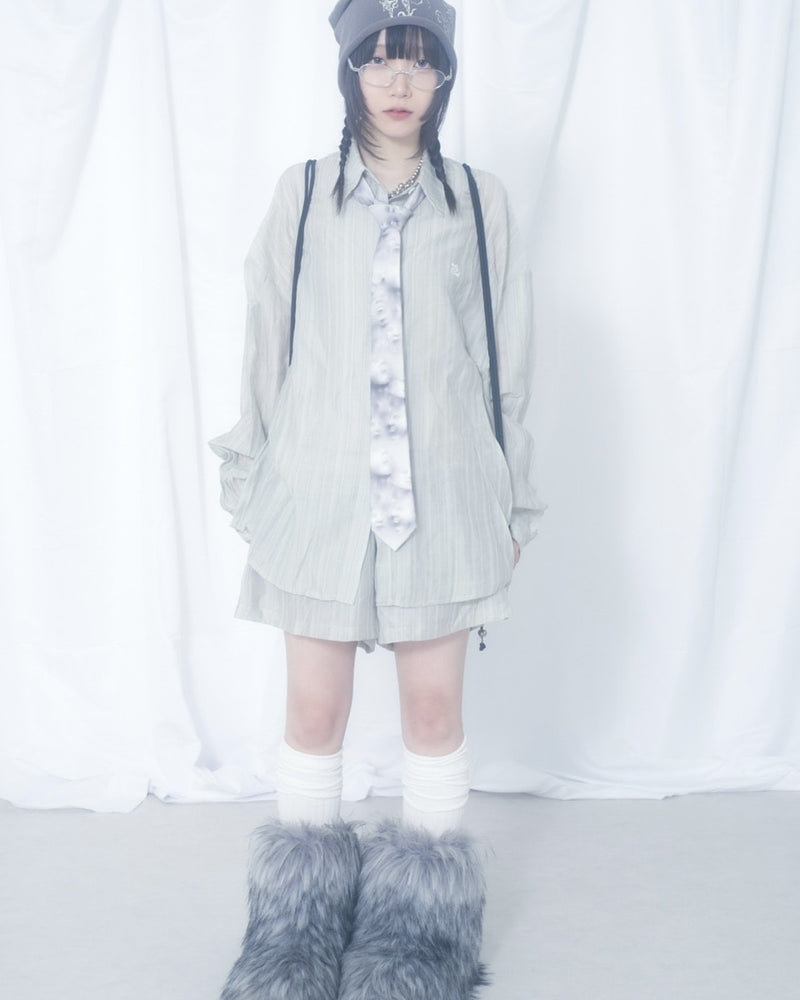 国際配送【Nerd out XU】face necktie