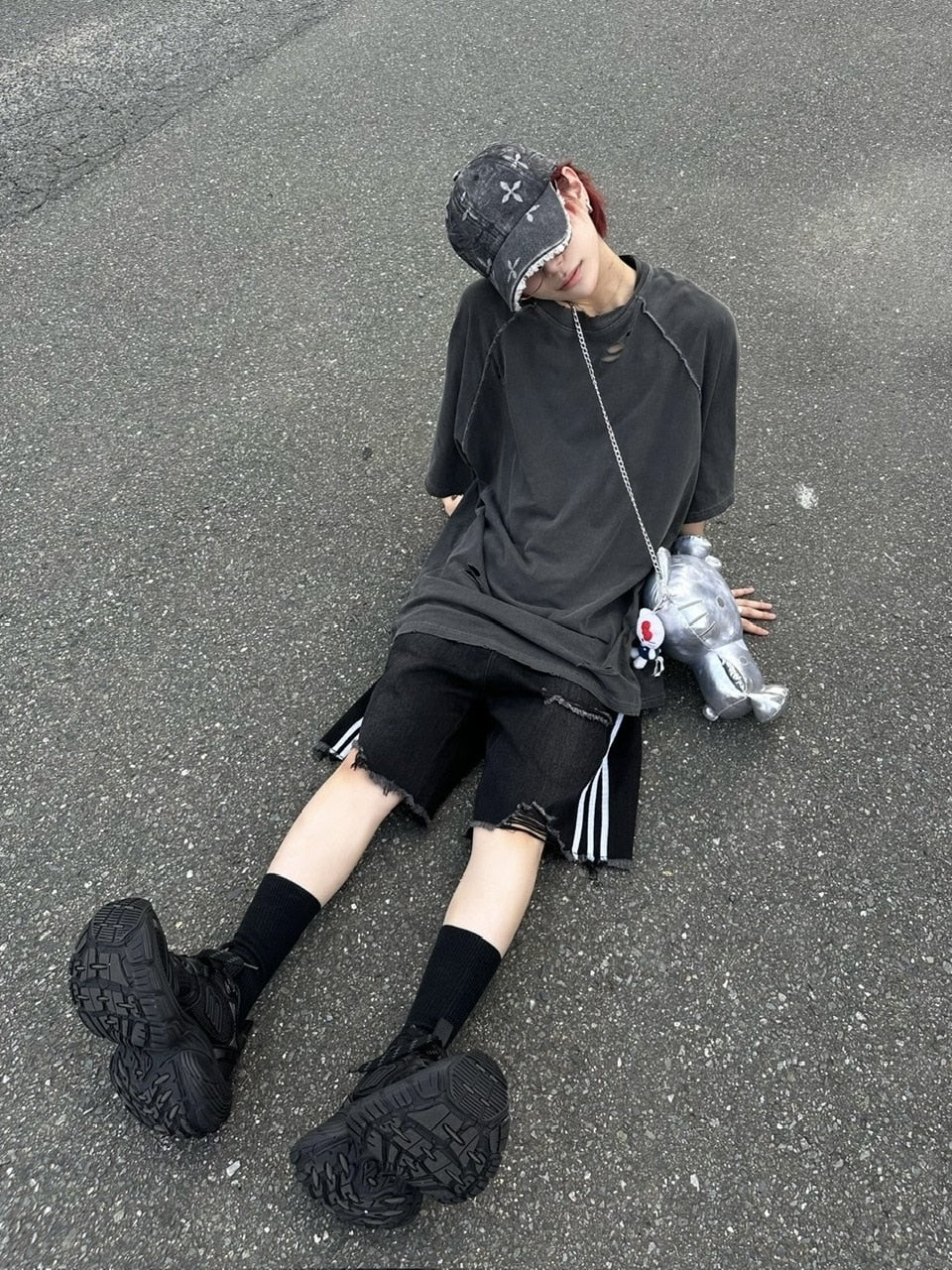 国際配送【LUV CODE】design denim cap