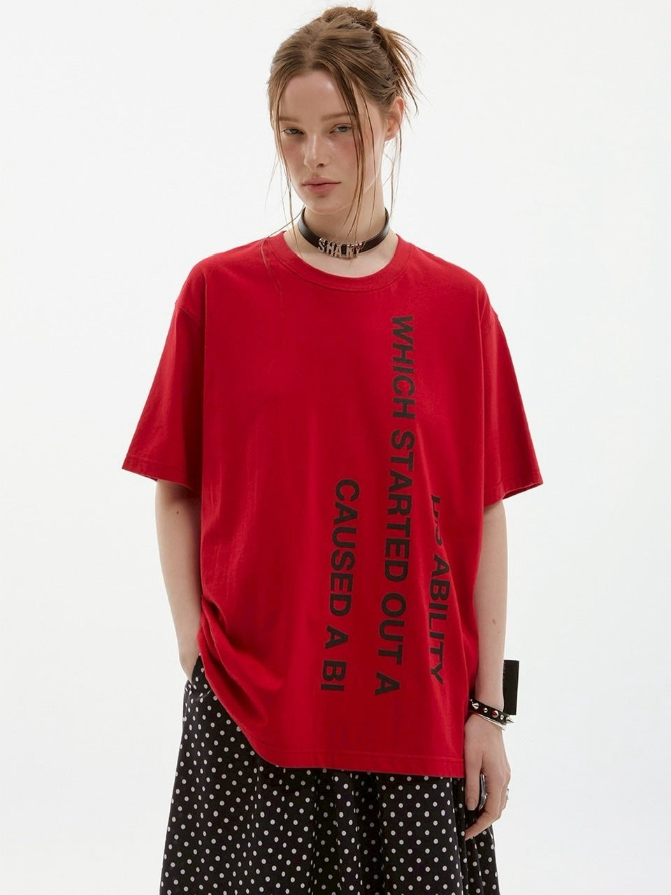 【ESC STUDIO】mega label t-shirt/ 【イーエスシーステュディオ】メガラベルロゴ半袖Tシャツ