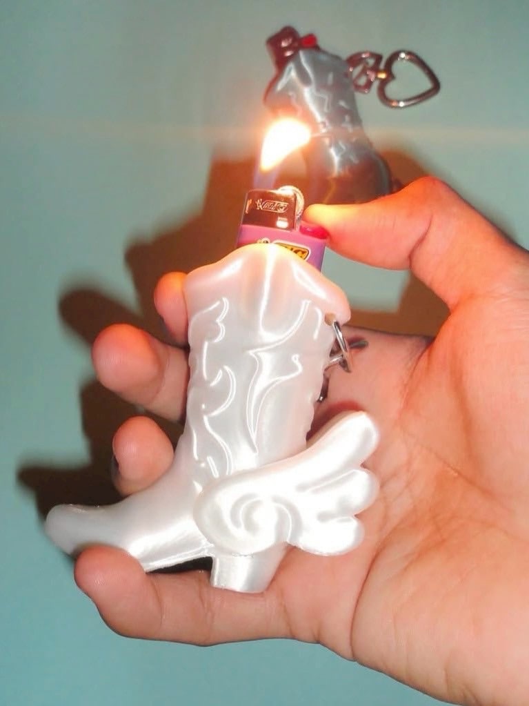 【EVERYTHINGS】Winged Boots Lighter Holder / 【エブリシングス】ウィングブーツライターケースキーリング