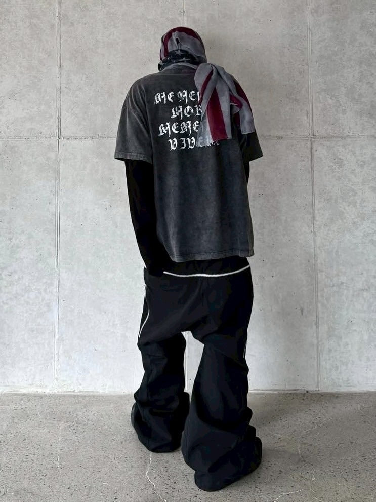 【roaringrad】FLAG WASHED OVER T-SHIRT / 【ロアリングラド】フラッグウォッシュドオーバーサイズ半袖Tシャツ