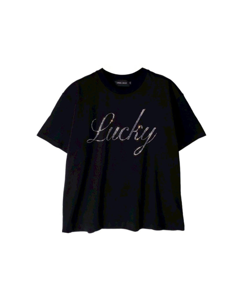 【IFEELLUCKY】Lucky bling tshirt / 【アイフィールラッキー】ラッキーブリンロゴ半袖Tシャツ