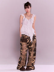 【CHERRYQUIRI】misty ruffle layered sleeveless