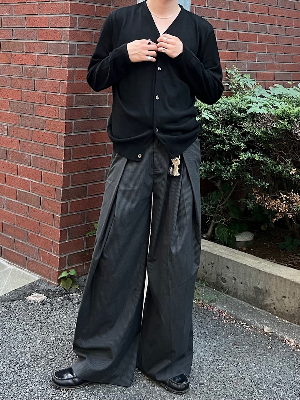 東京店WEB限定【Chikashitsu +】cropped linen knit cardigan / 【チカシツプラス】クロップドリネンニットカーディガン (3color)