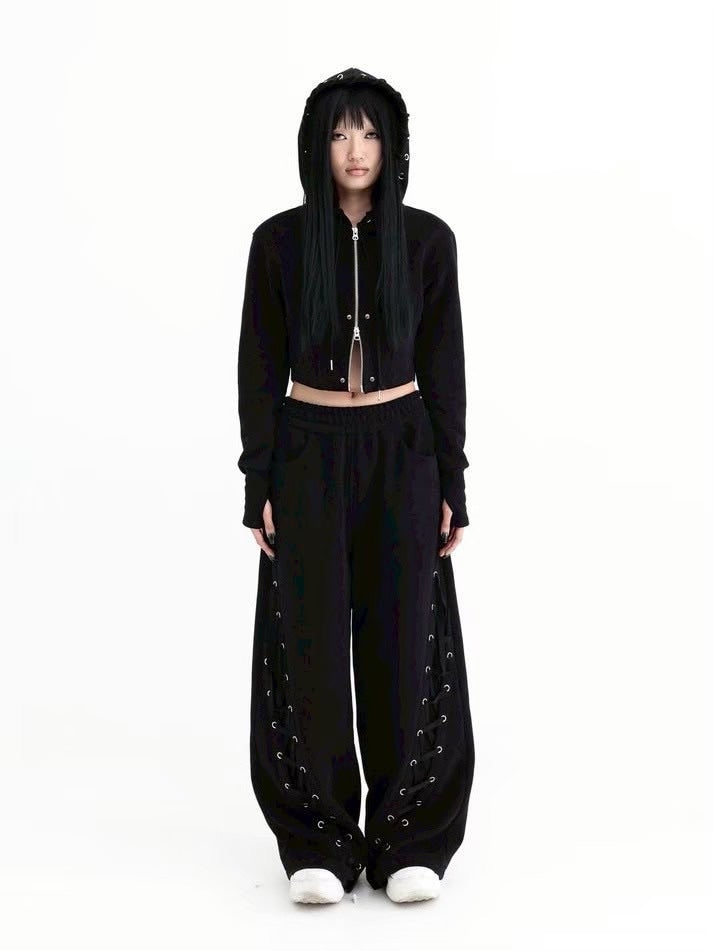 【KAIYA】tie me up sweatpants / 【カイヤ】タイミーアップスウェットパンツ