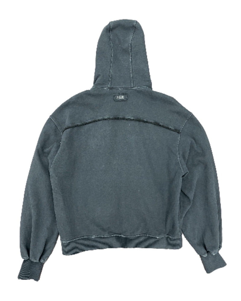 【BLR BLUER】Signature Ornament Damaged Hoodie