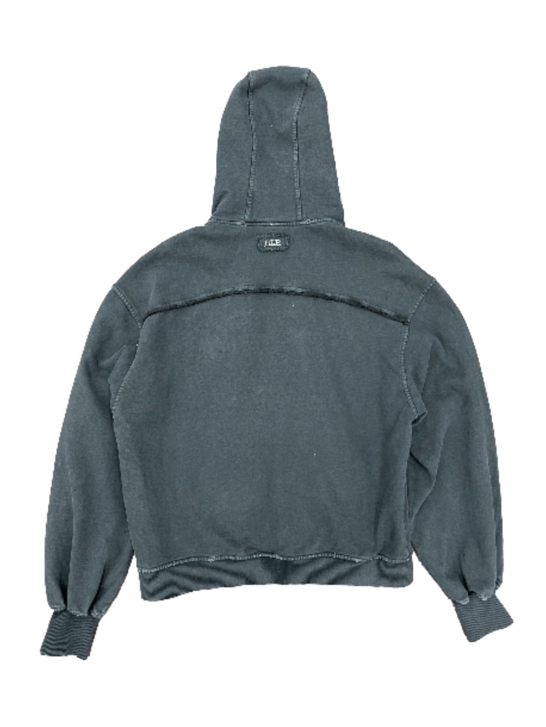 【BLR BLUER】Signature Ornament Damaged Hoodie