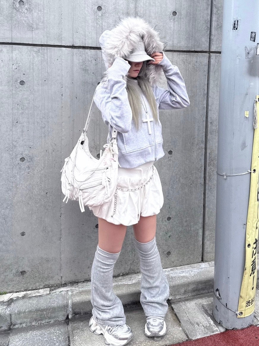 【nmtc +】balloon sweat skirt / 【エヌエムティーシープラス】バルーンスウェットスカート (3color)