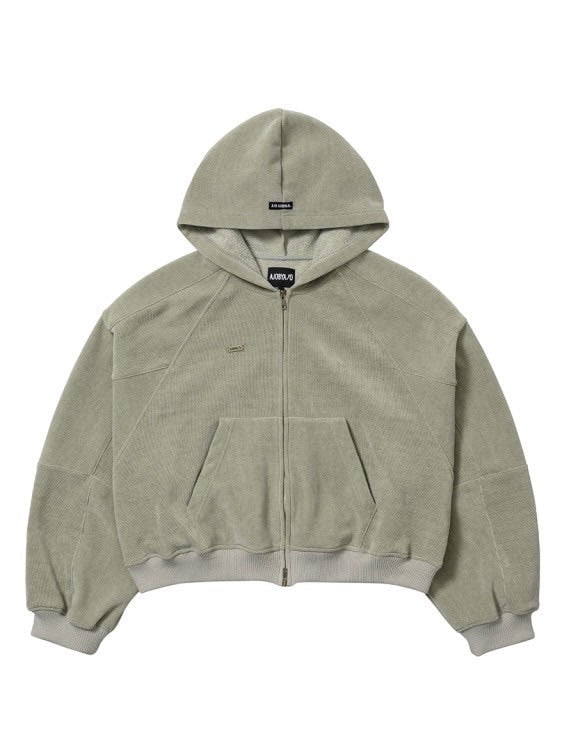 【AJOBYAJO】Corduroy Short Zip-Up Hoodie / 【アジョバイアジョ】コーデュロイショートジップアップパーカー
