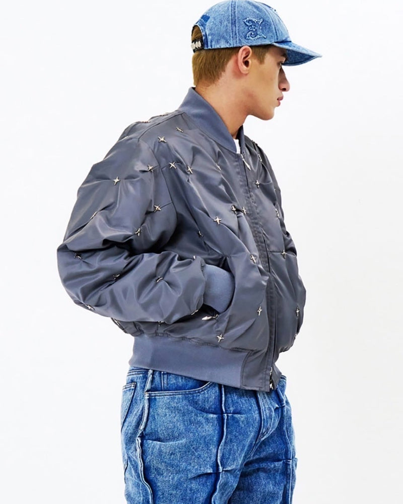 【E RIN AI E】STARRY NIGHT MA-1 JACKET