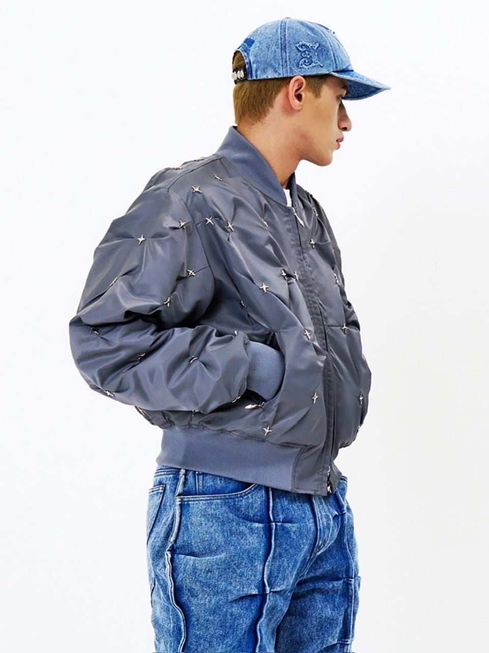 【E RIN AI E】STARRY NIGHT MA-1 JACKET