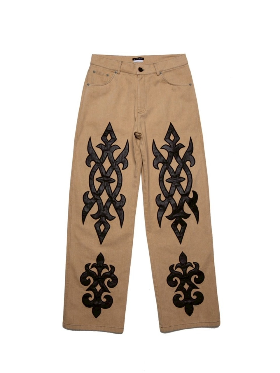 【E RIN AI E】DARK TRIBAL PARTY DENIM PANTS