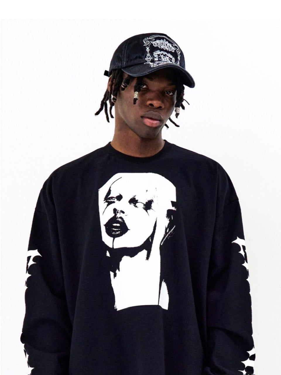 【E RIN AI E】FACE LONG SLEEVE TEE