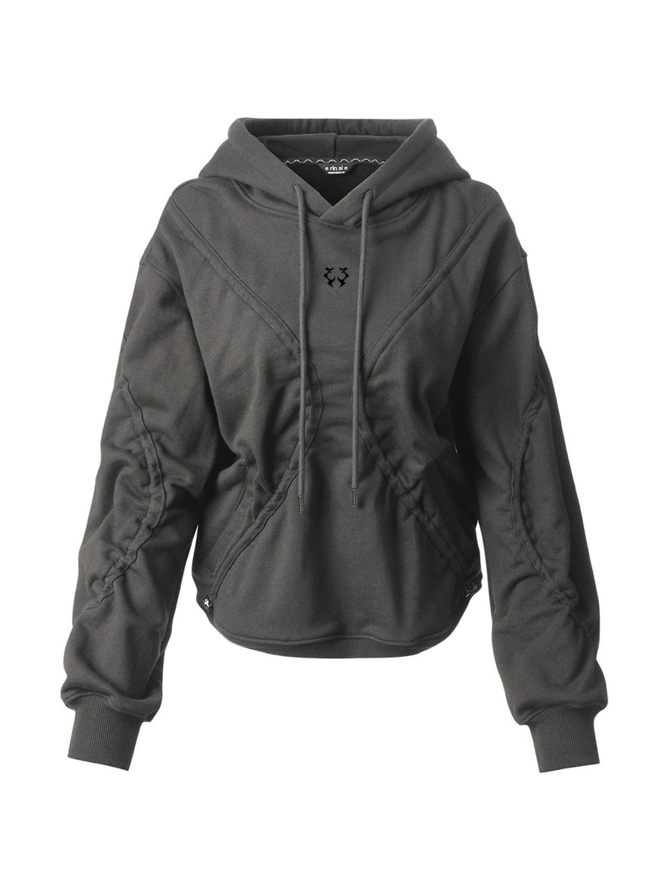 【E RIN AI E】GATE SHIRRING HOODIE