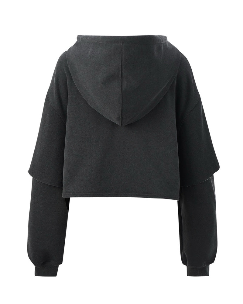 【E RIN AI E】NABI CROP HOODIE