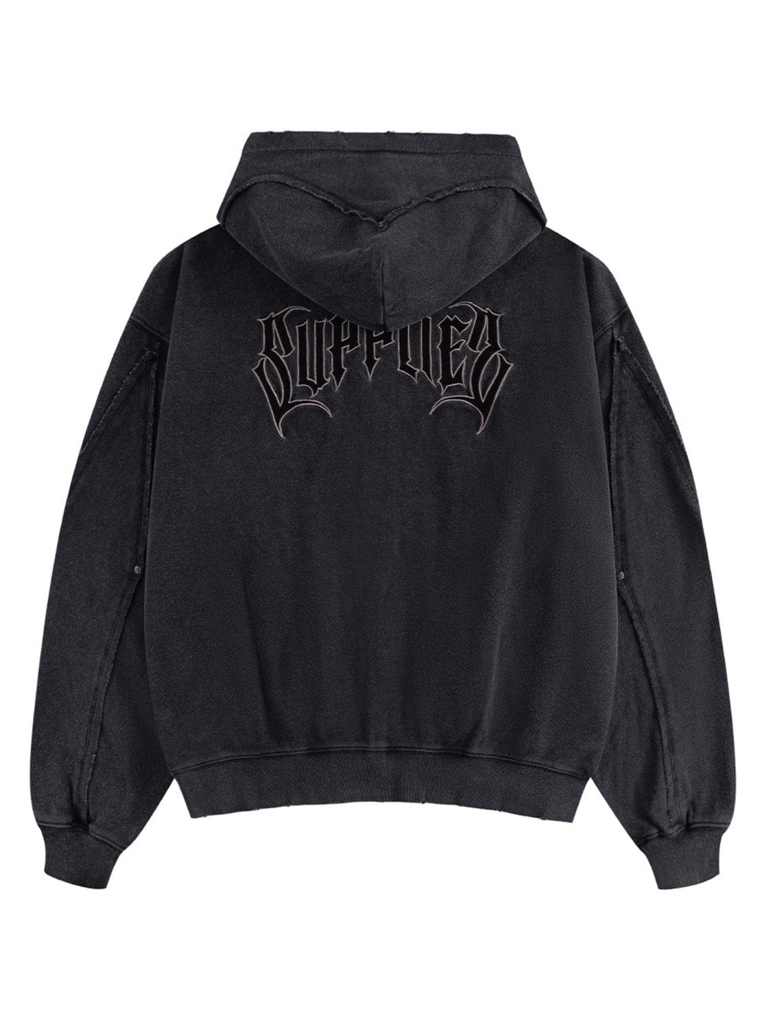 【SUPPLIER】SWITCHING PIERCED ZIP HOODIE V2 / 【サプライヤー】ピアススイッチバックロゴジップパーカー
