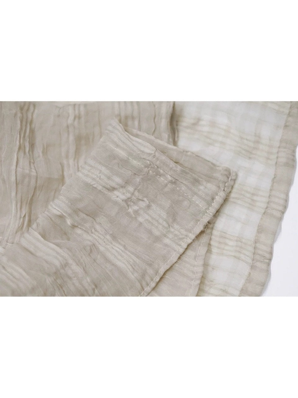 【Cest Nous】Plaid Chiffon Cardigan / 【セヌー】シフォンフリルシースルーカーディガン