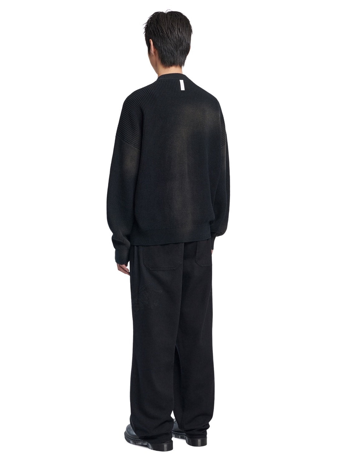 【NOMANUAL】SPRAY DYEING KNIT ZIP-UP