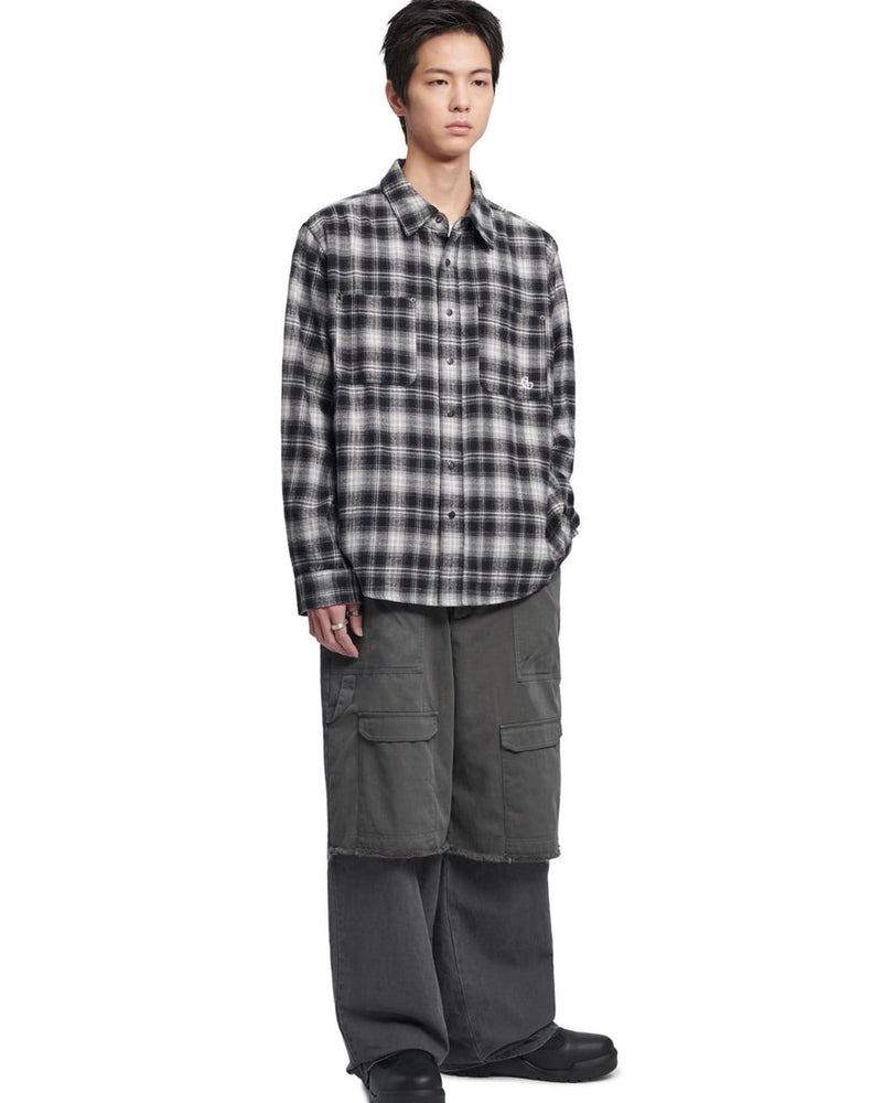 【NOMANUAL】FLANNEL CHECK SHIRT JACKET