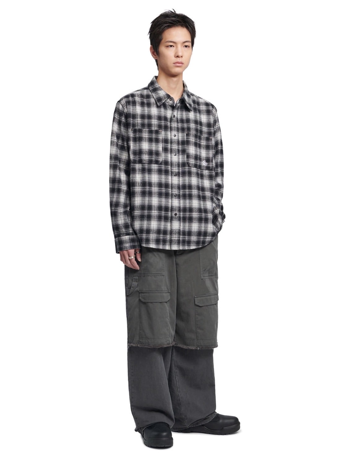 【NOMANUAL】FLANNEL CHECK SHIRT JACKET