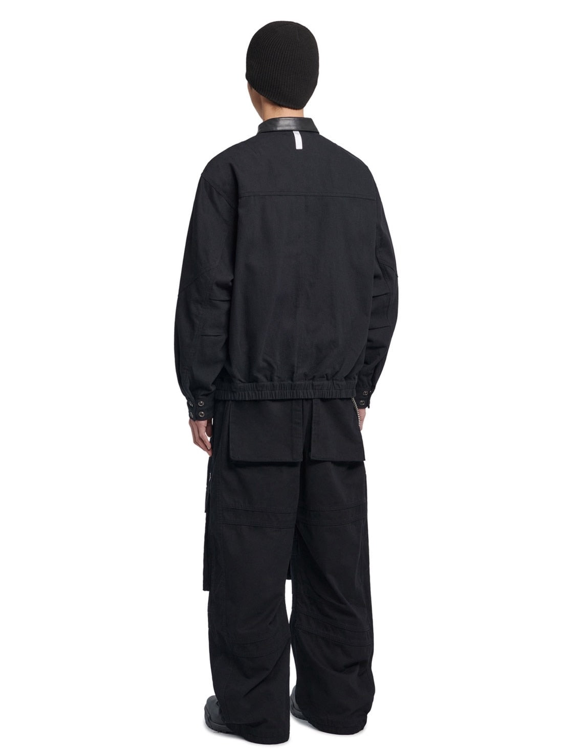 【NOMANUAL】VINTAGE LEATHER COLLAR WORK JACKET