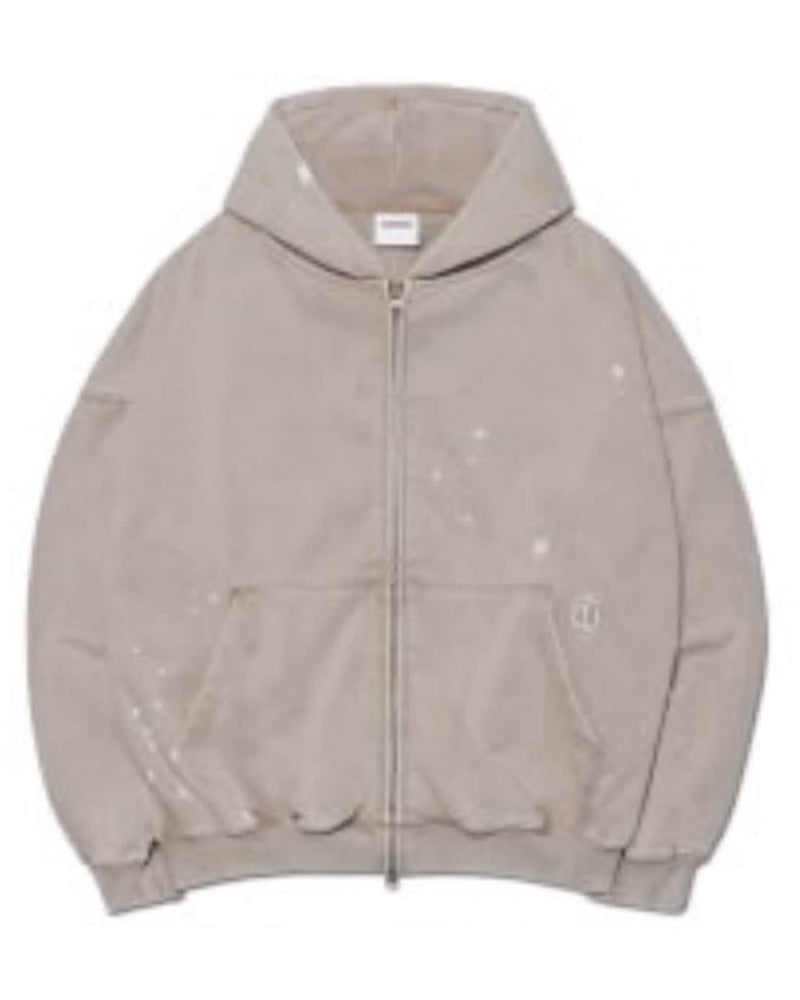 【NOMANUAL】PAINTED HOODED ZIP-UP