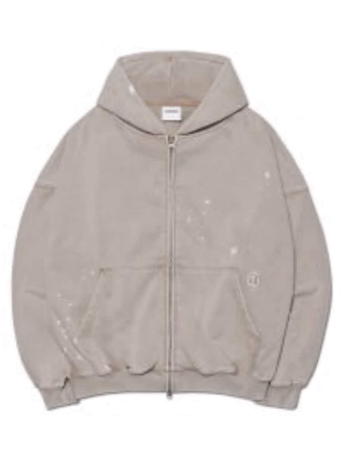 【NOMANUAL】PAINTED HOODED ZIP-UP