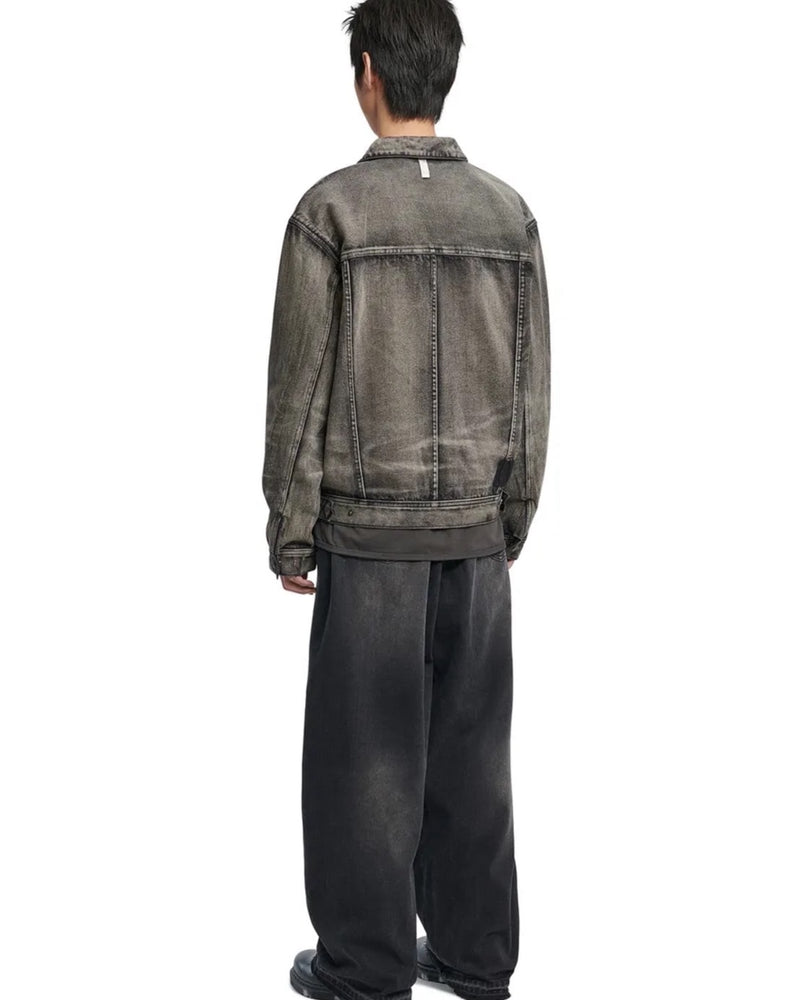 【NOMANUAL】WASHED DENIM TRUCKER JACKET