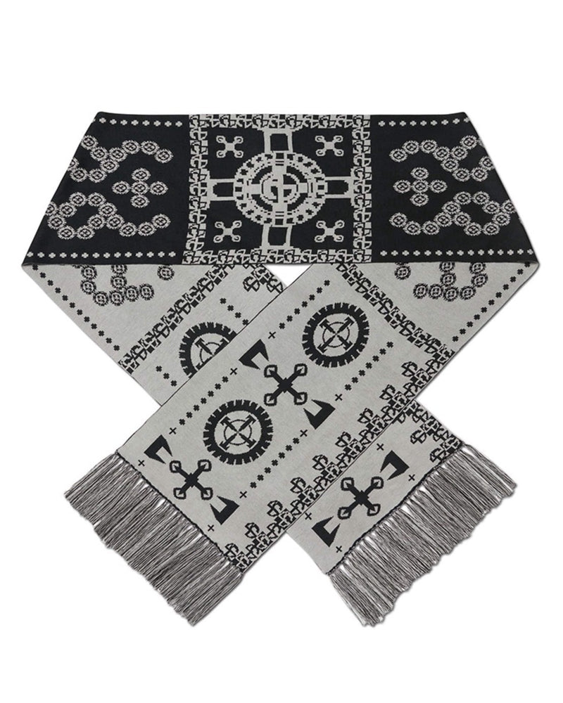 【NOMANUAL】GEAR PATTERN JACQUARD MUFFLER