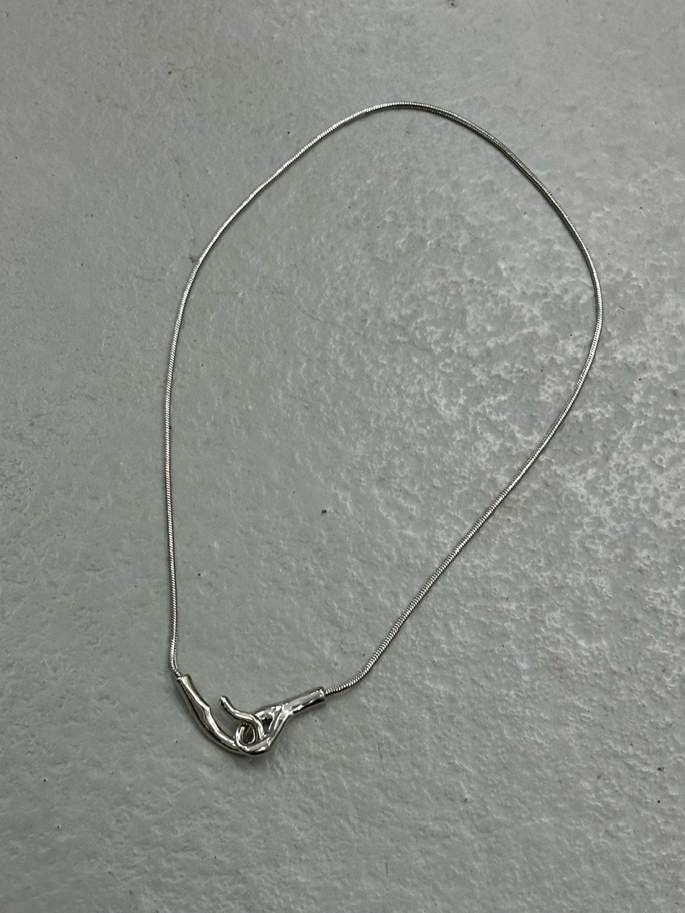 受注制【LUV CODE】snake chain necklace