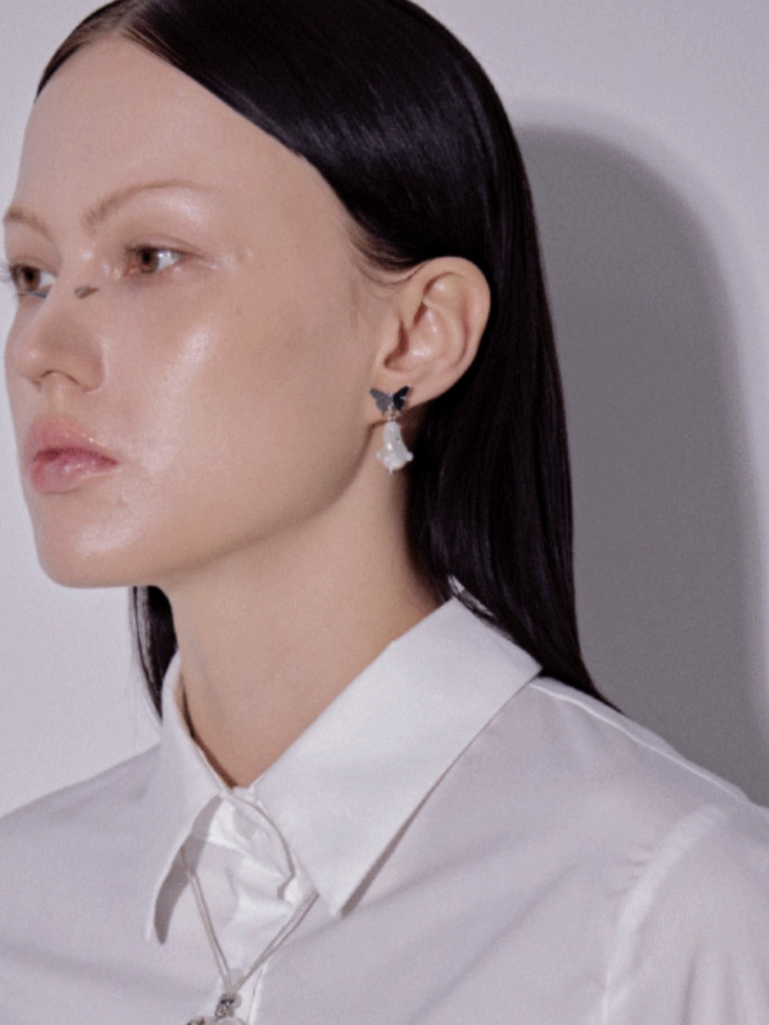 【PEG LEG】butterfly pearl earring