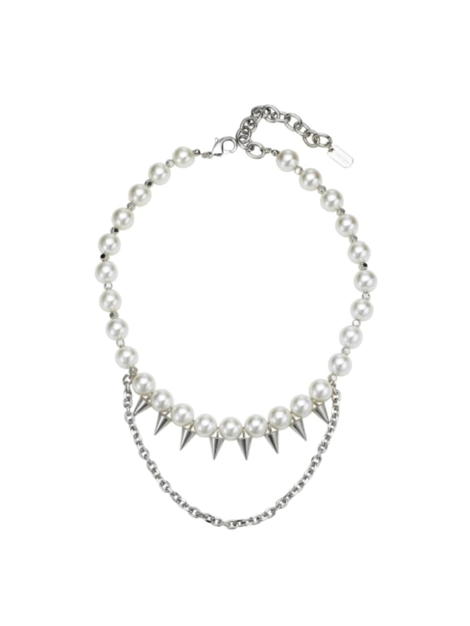 【PEG LEG】Pearl awl layered necklace